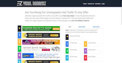 EzBannerz Viral Ad Traffic part of the EzSitez network.