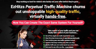 Claim Your Ezhitzs Perpetual Traffic Machine Today - part of the EzSitez network.