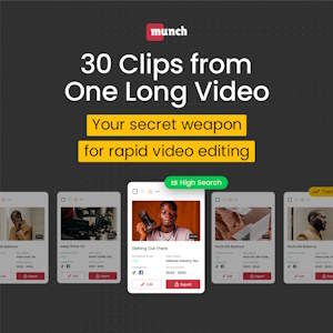 30 sharable video clips from one long video